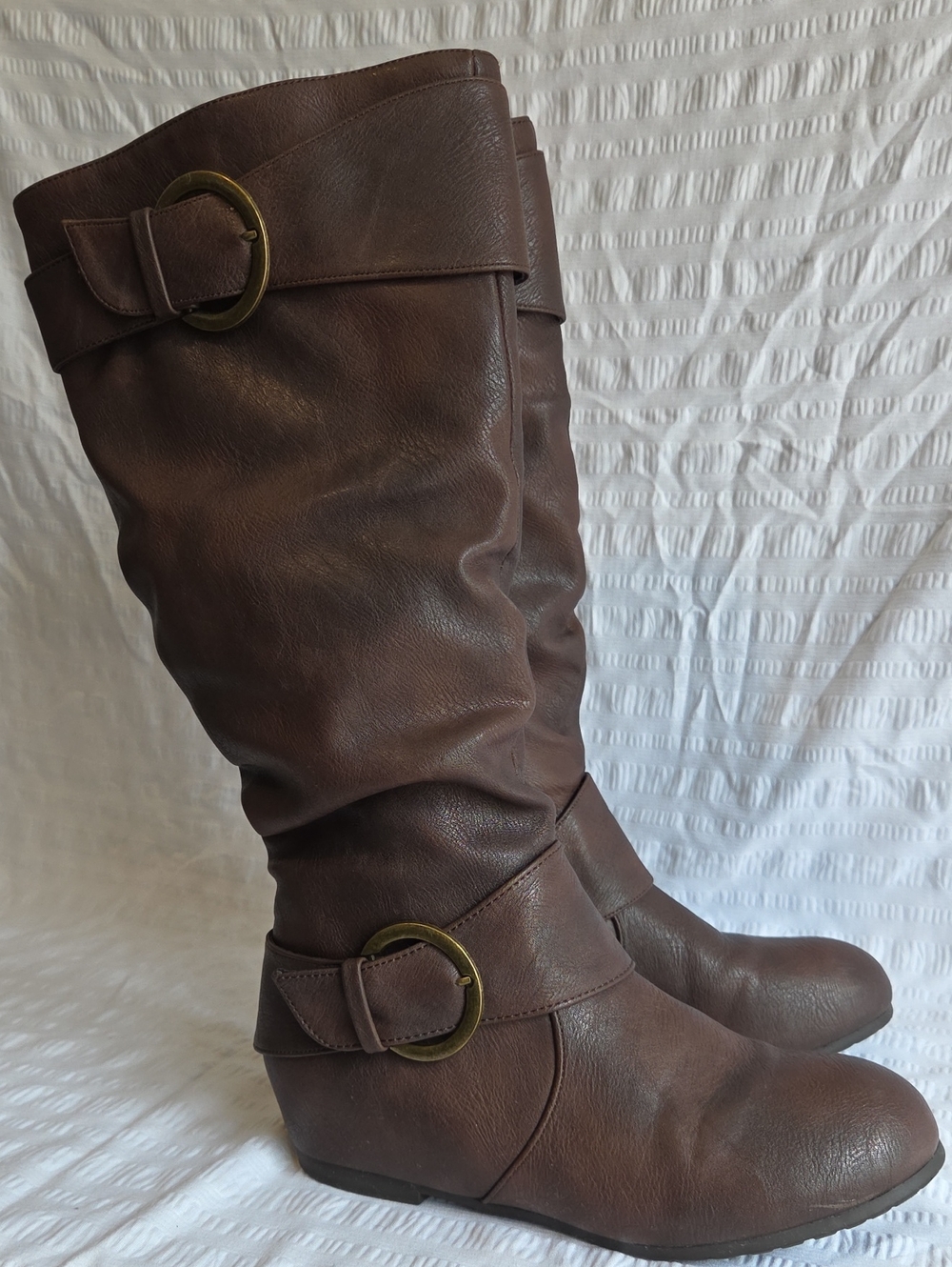 DREAM PAIRS "Ura" Women's Knee High Low Hidden Wedge Boots